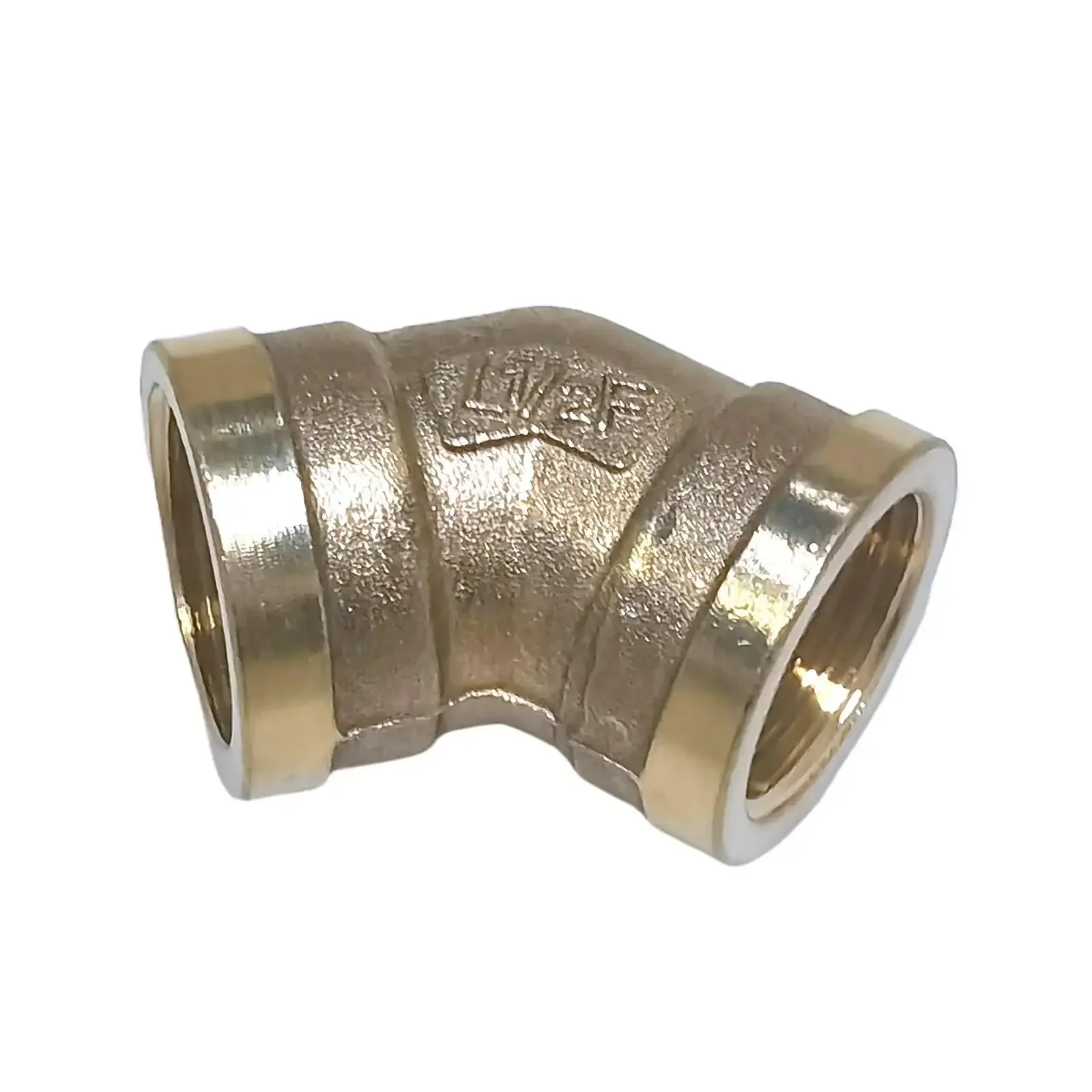 1/2" BSP Innengewinde 45-Grad-Winkel Messing Rohrverschraubung Anschlusskupplung