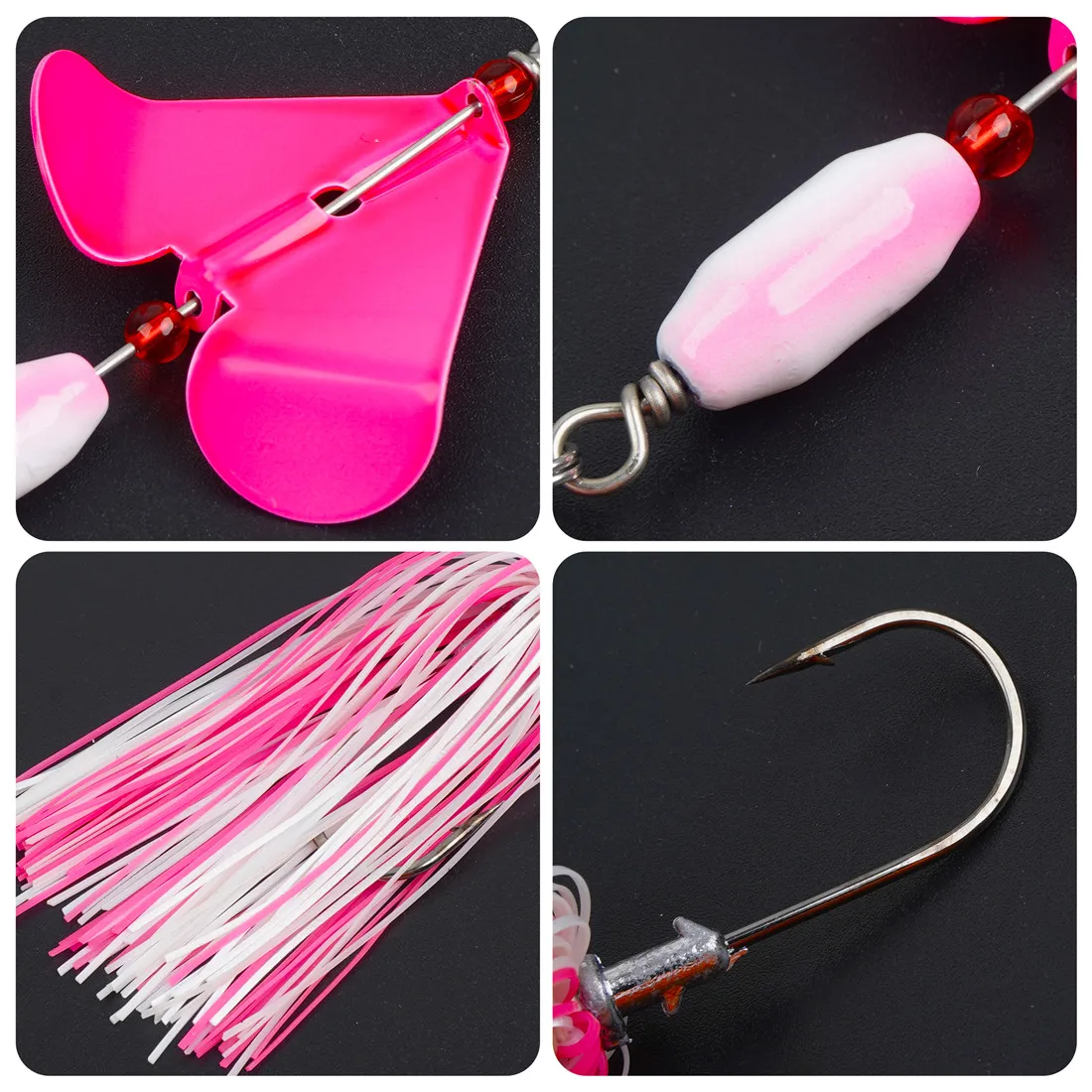 Spinnerbait y Buzzbait Multicolor para Lubina, Trucha y Salmón - imagen 3