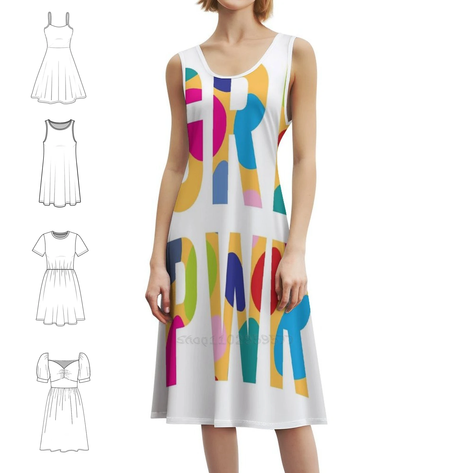 

Girlpower Girl Power Grlpwr Повседневное платье в корейском стиле для женщин Простые повседневные офисные женские платья Girl Power Girlpower Grlpwr