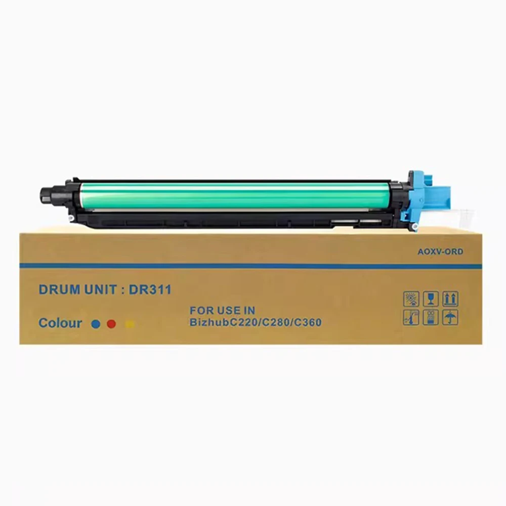

DR311 Высококачественный барабанный блок для Konica Minolta Bizhun C220 C280 C360 Премиум барабанная стойка 80000 страниц A0XV0RD