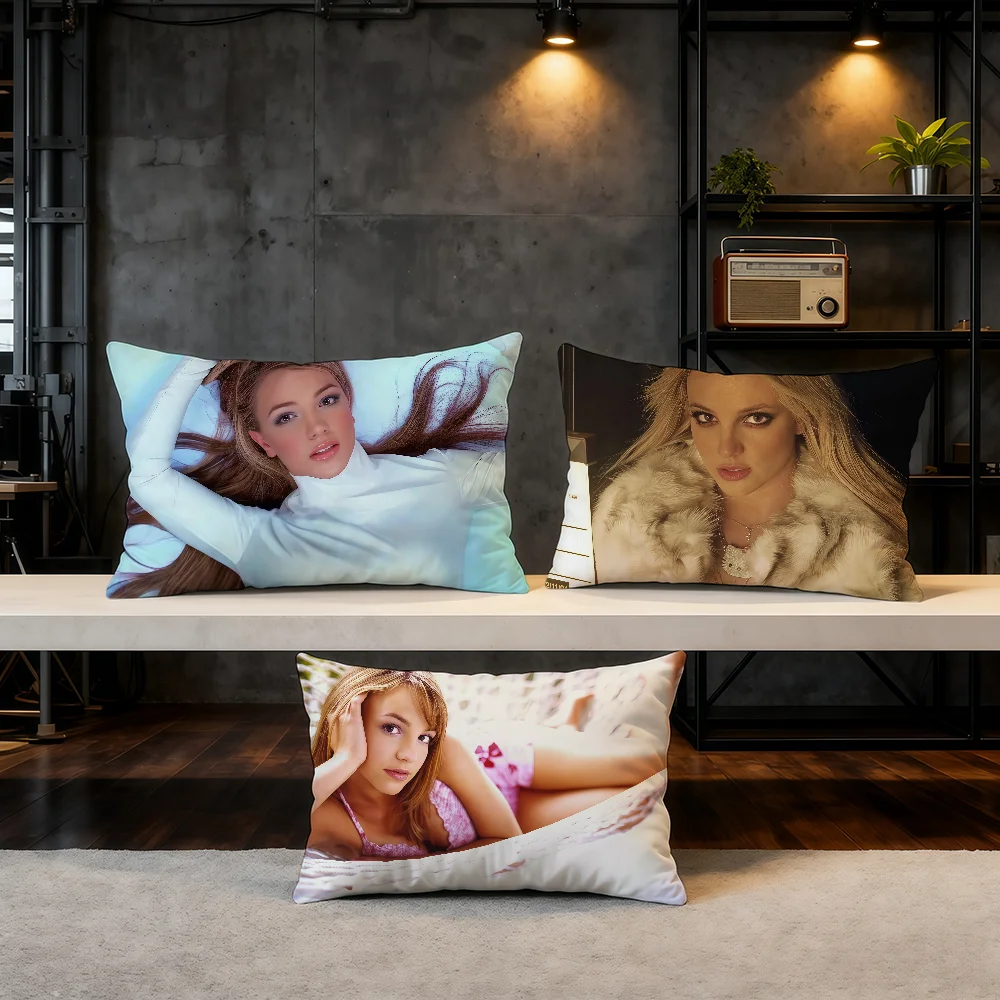 Funda de cojín Singer B-Britney S-Spears, producto estrella para el hogar, sofá, sala de estar, funda de almohada decorativa suave de doble cara