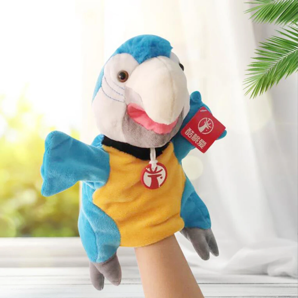 Parrot Hand Puppet Children Plush Toy