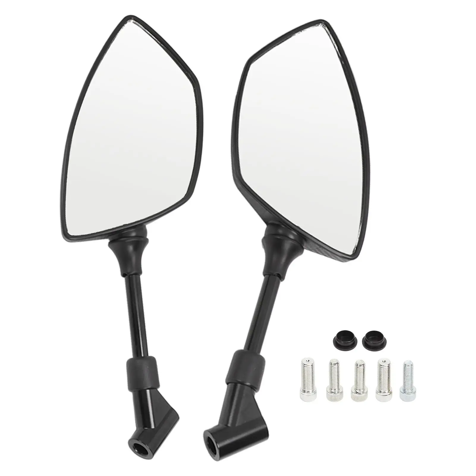 

Handlebar Mirrors Convex Glass Lens 360° Rotation Motorcycle Rearview Mirror for scooter for sport Bike