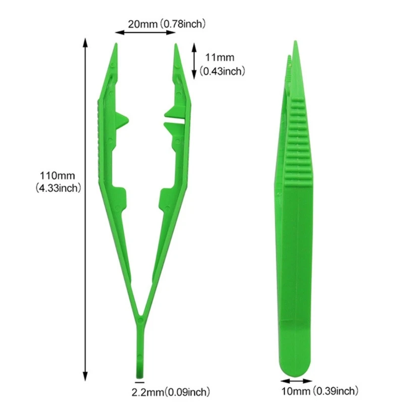 Pinzetta in plastica per bambini giocattolo asilo giocattolo educativo esperimenti strumenti biologia scienza studio pinzetta