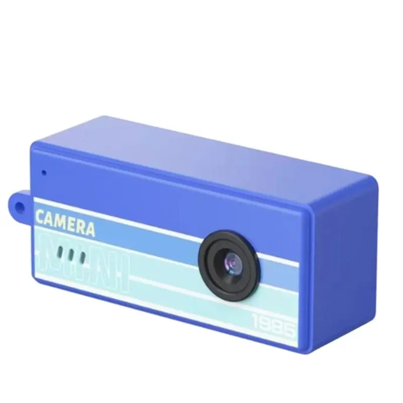 

YSS-HD 1080P Mini Keychain Camera For Outdoor Photos And Videos Retro Design With 0.96-Inch Screen Blue