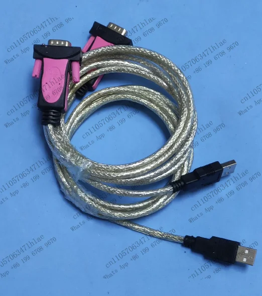 1pcs  USB to RS232 Serial Port Cable 9-Pin COM Industrial Grade USB Converter, Cable Length 1.8m cm, Tested OK