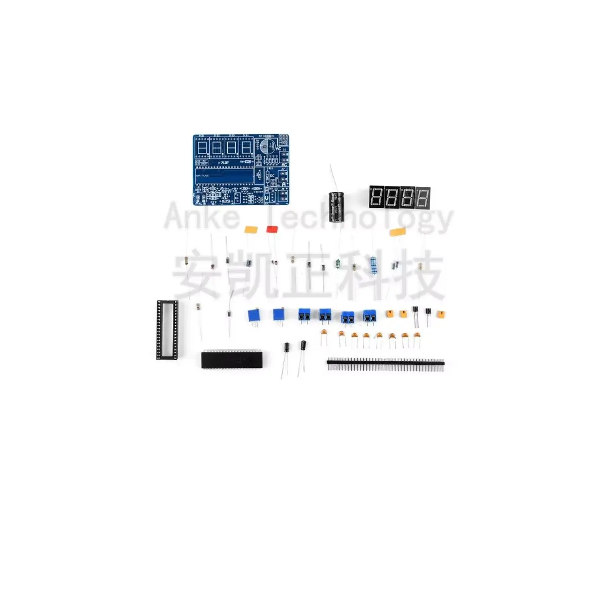 DC5V Multifunctional AC/DC Voltmeter DIY Kit Unassembled Parts ICL7107 Ammeter Production Digital Voltmeter