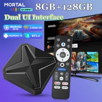 2025 nuevo Android 16 versión Global TV Box Q1 MINI + interfaz de doble UI BT5.4 Wifi Dual 2,4G y 5,8G reproductor multimedia de Control remoto por voz