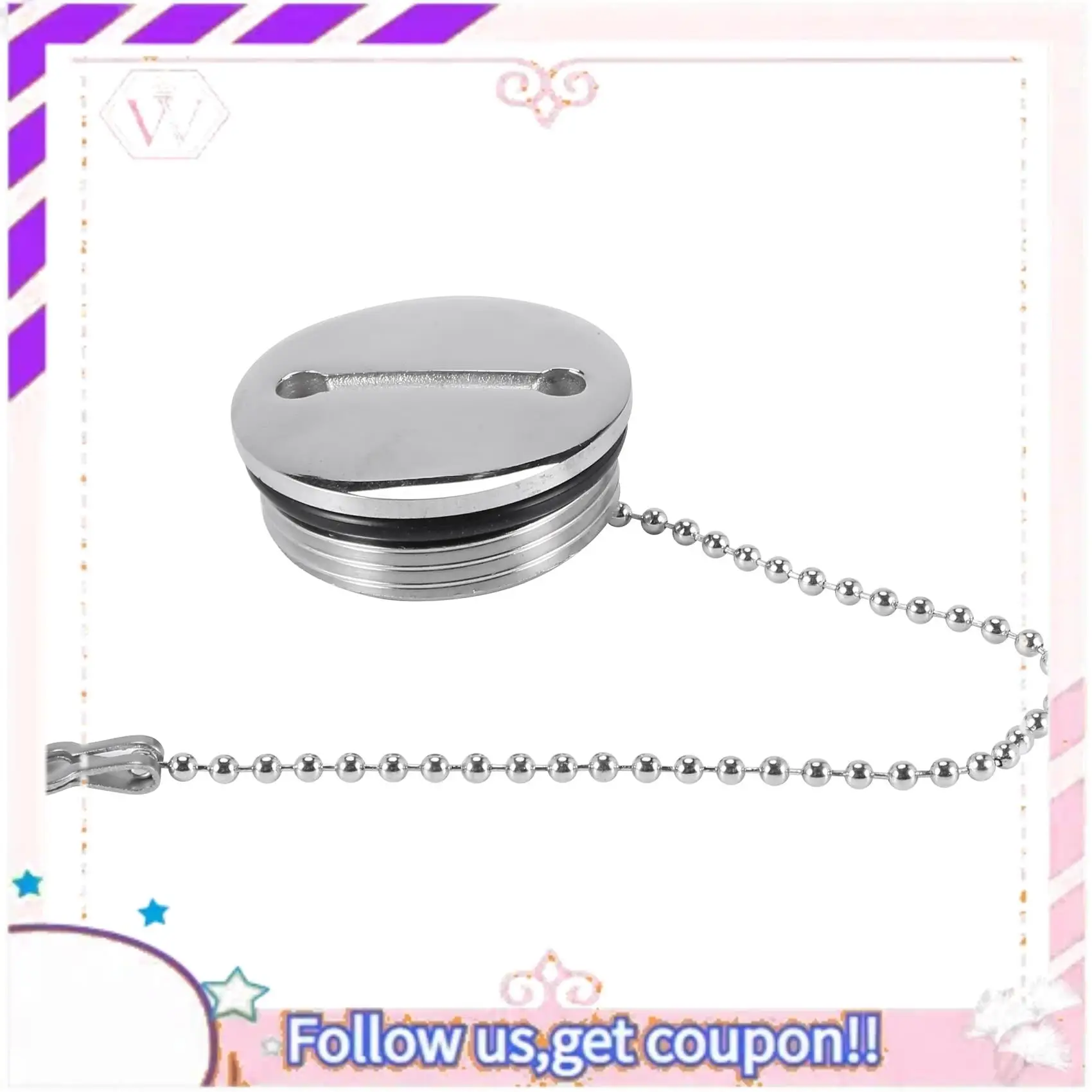 

A76T-Сменная крышка заливной горловины для лодки с цепью из нержавеющей стали, топливный водный газ