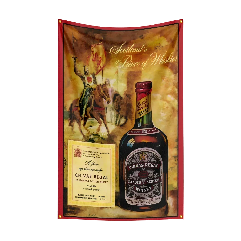 3×5ft whisky C-chivas regals Flag Polyester Printed Alcohol Wine Banner For Decor Drink rum Beer Flag