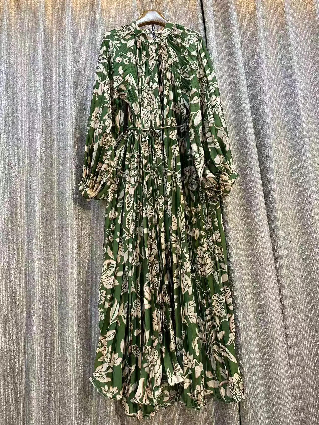 New Women\'s Chic Print Fashion Spring Summer Long Sleeve Casual Loose Dress Female High Waist Chic Party A-line Party Dress