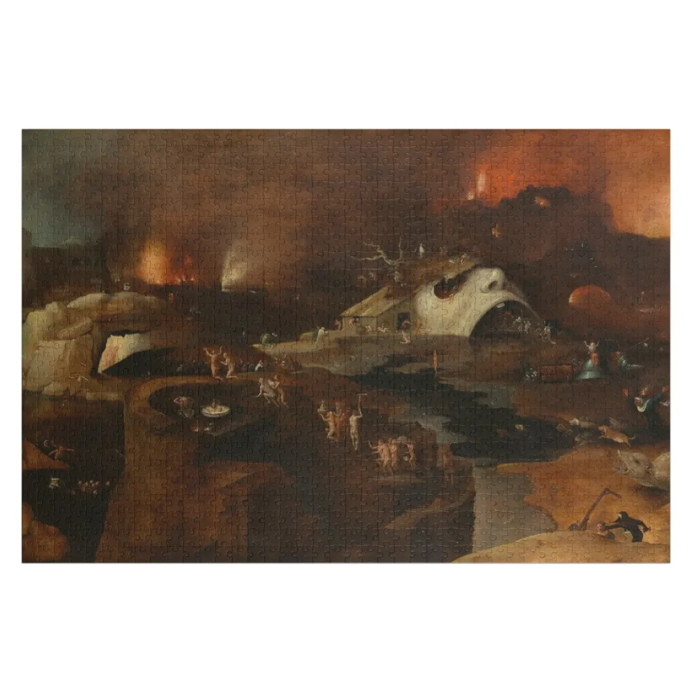 

Hieronymus Bosch Christ's Descent into Hell Painting Jigsaw Puzzle Anime Customs With Photo Puzzle