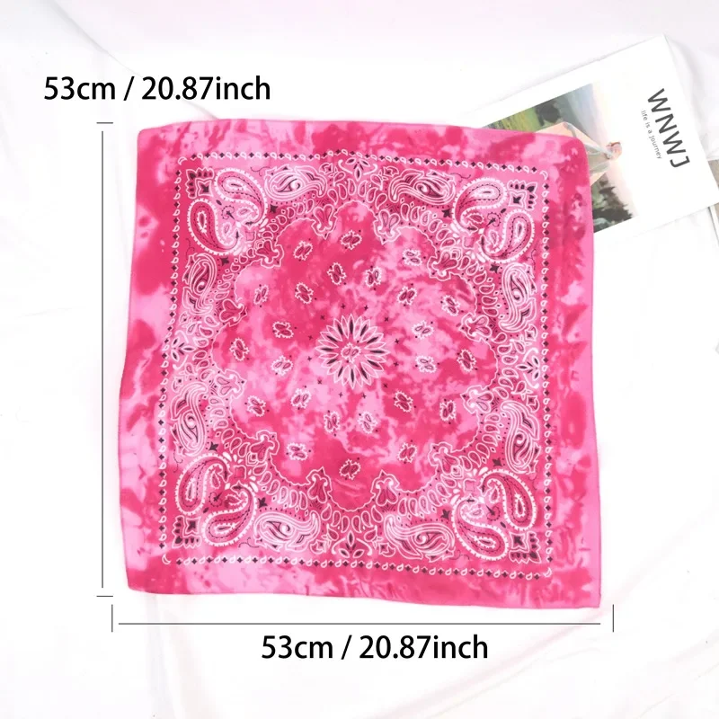 Hip Hop Bandana Square Scarf Scarves Seamless Hair Band Square Scarf Design Headwea Cycling Outdoor Tie Dye Paisley Headband