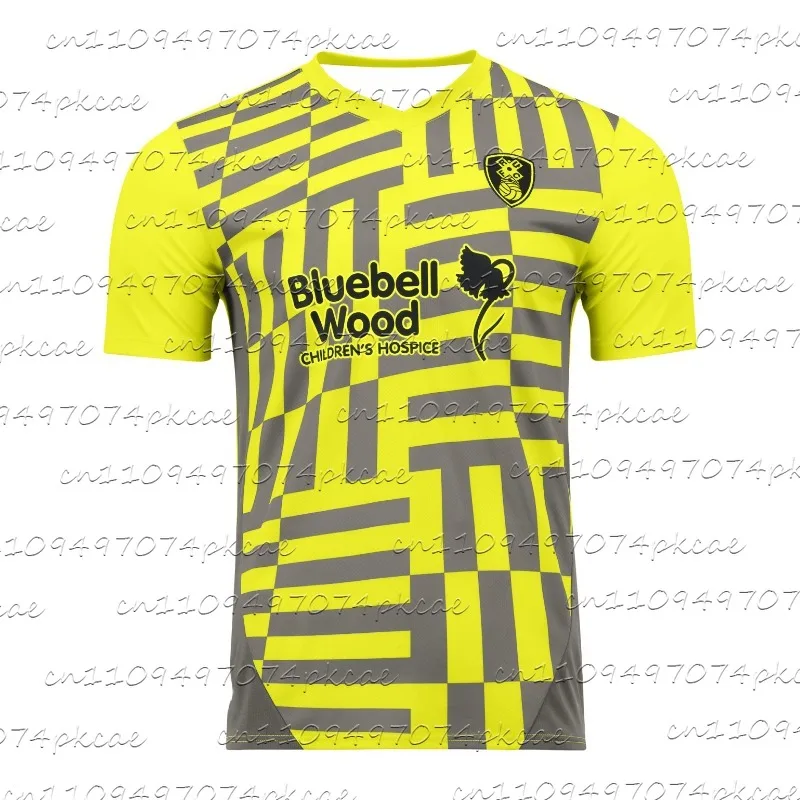 

25-26 Leeds United Geometric Pattern Football Shirt Breathable Training Jersey for Adults and Children Sweatshirt T-shirt