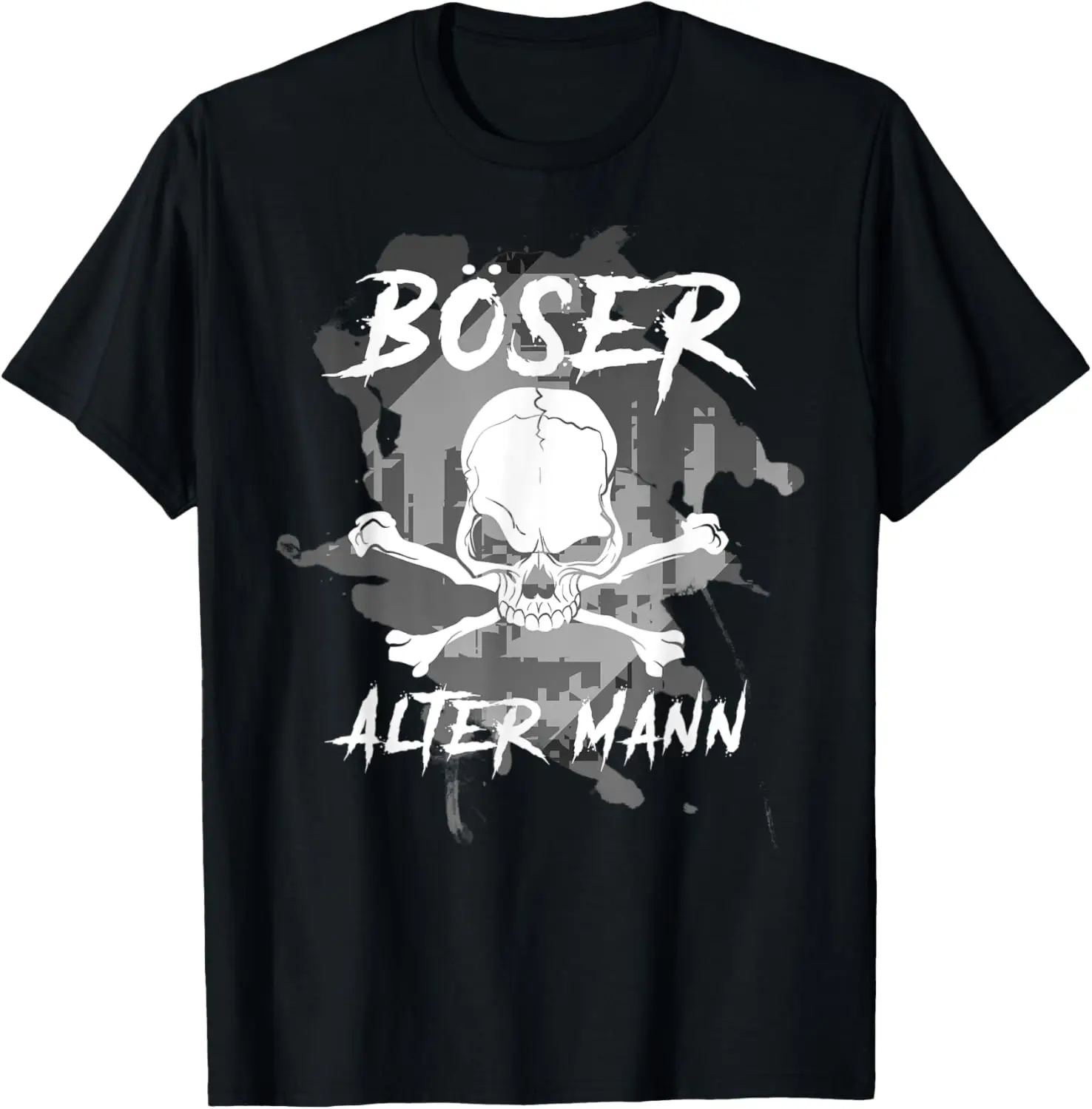 

Mens Evil old man camouflage gray camouflage pattern T-Shirt