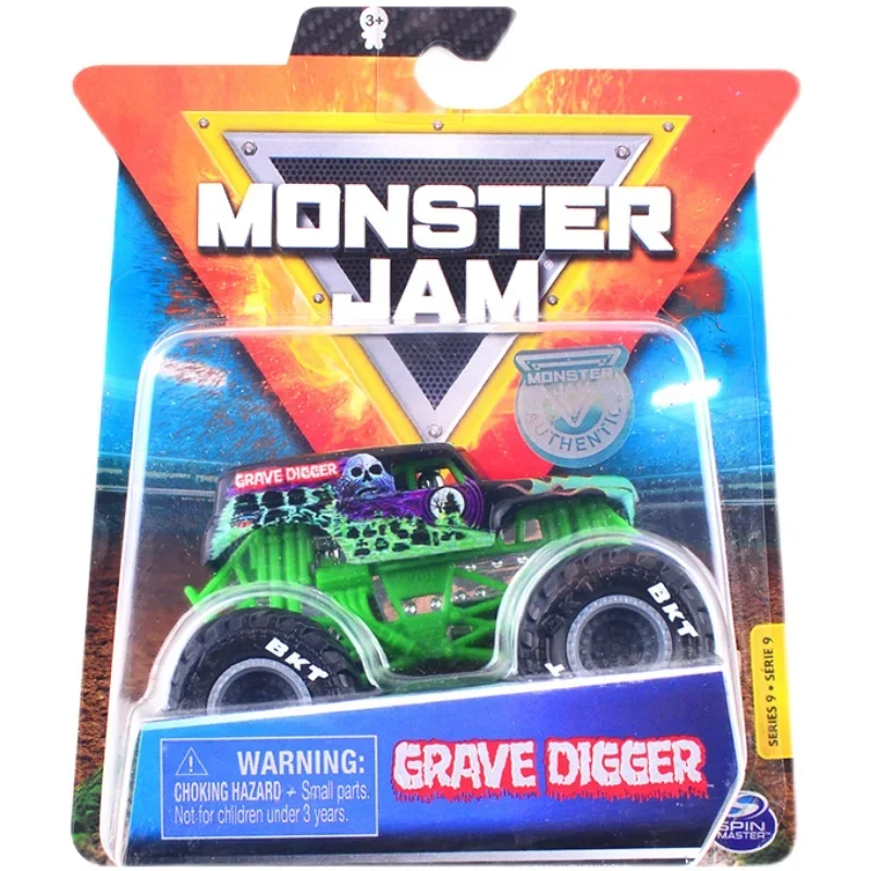 MONSTERs JAM Grave Digger Zombie Avenger Axe Metal Diecast Truck Toy Collection Model Car Children Boys Kids Gifts