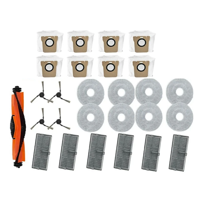 A44F-مناسبة لXiaomi Mi Family M40 غطاء روبوت الملحقات قطع فرشاة رئيسية مرشح مرشح مسح تنظيف الفلتر