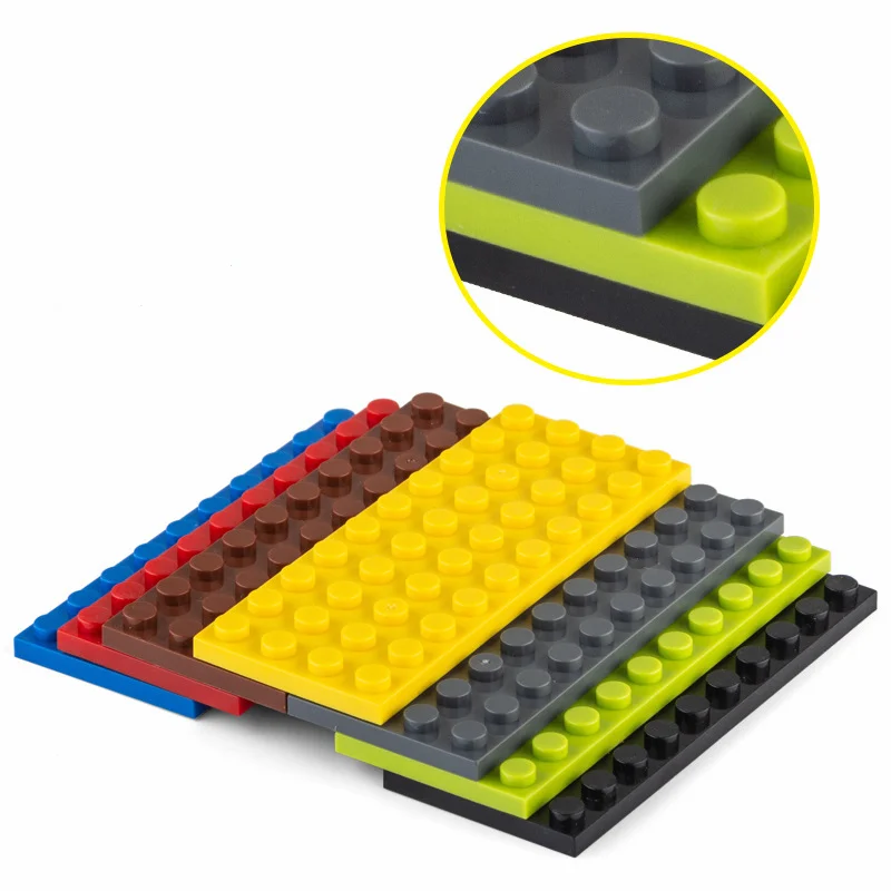 10pcs 4x10 Dots DIY Building Blocks Thin Figures Bricks Educational Creative Toys for Children Size Compatible With 3030