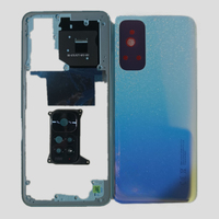 Phone Housing Middle Frame+Battery Back Cover Case Panel Lid Rear Door+ Camera Lens for Xiaomi Redmi Note 11 4G / Note 11S