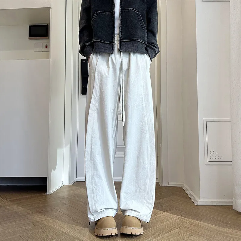 

Mens Y2K Harem Jogger Pants Black Loose Casual Sweatpants Men Korean Vintage Fashion Couple Climbing Trousers Designer Style