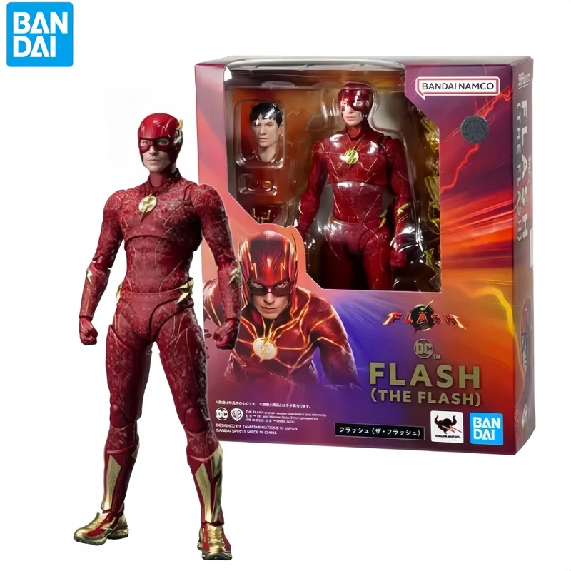 15cm Bandai Shfiguarts The Flash Barry Allen Batman Bruce Wayne Anime Figure Shf Action Model Toy Collectible Model Gift