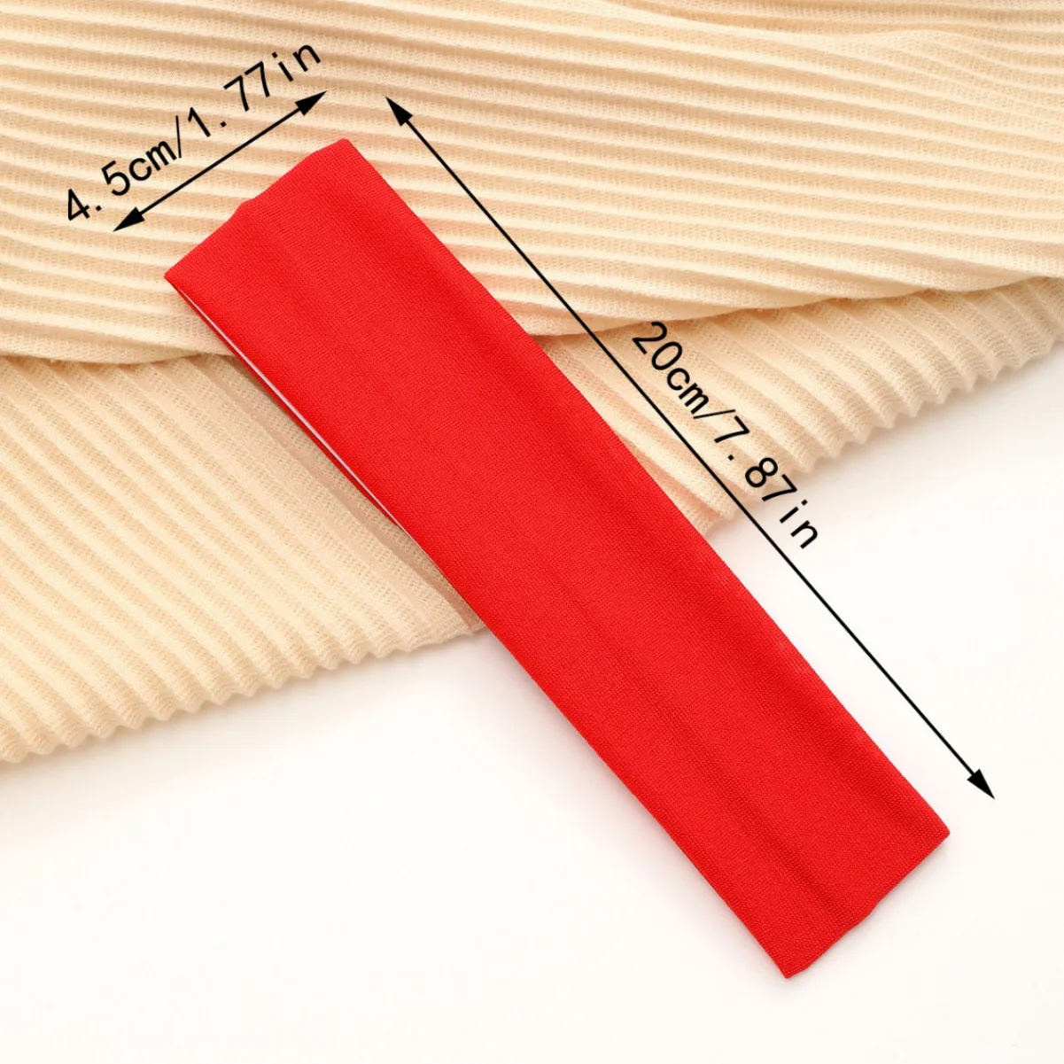 3/10/15er-Pack einfarbige Stirnbänder, dehnbare, schweißabsorbierende Kopfbedeckungen für sportliches Yoga-Training, modische Haar-Accessoires – Detail 9