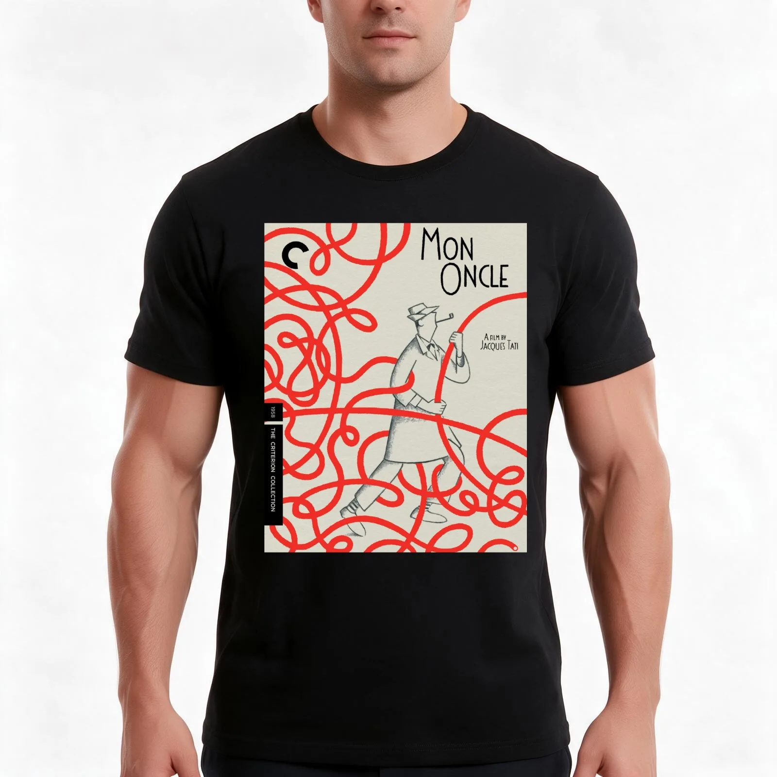 Mon Oncle Jacques Tati vintage T-Shirt Summer Casual Cotton Tee Oversized Streetwear Tops Vintage Graphic Print 100% Cotton