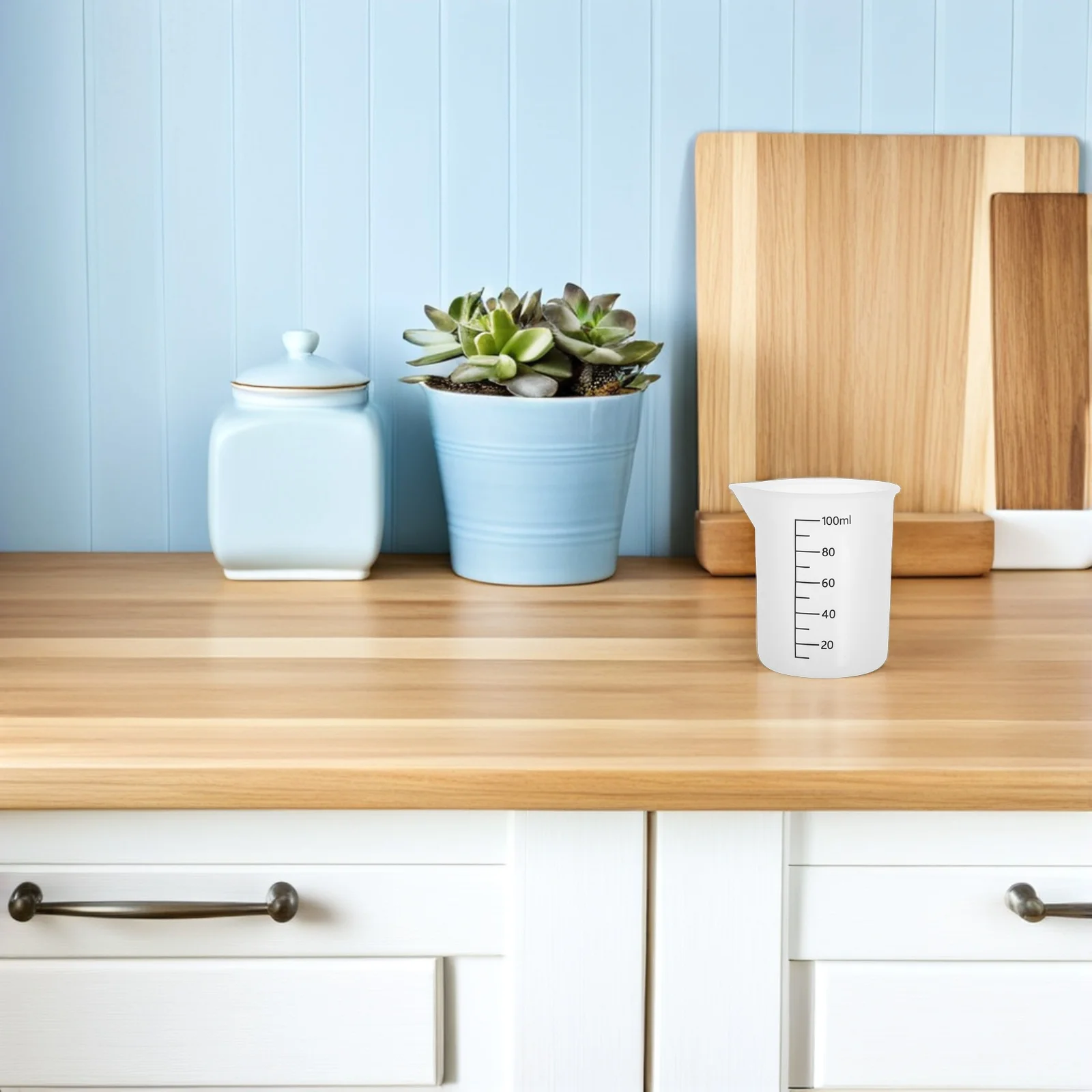 

8Pcs Silicone Mixing Cups Heat Resistant Flexible Measuring Cups with Scale for Resin Epoxy Crafts Mini Measuring Cup