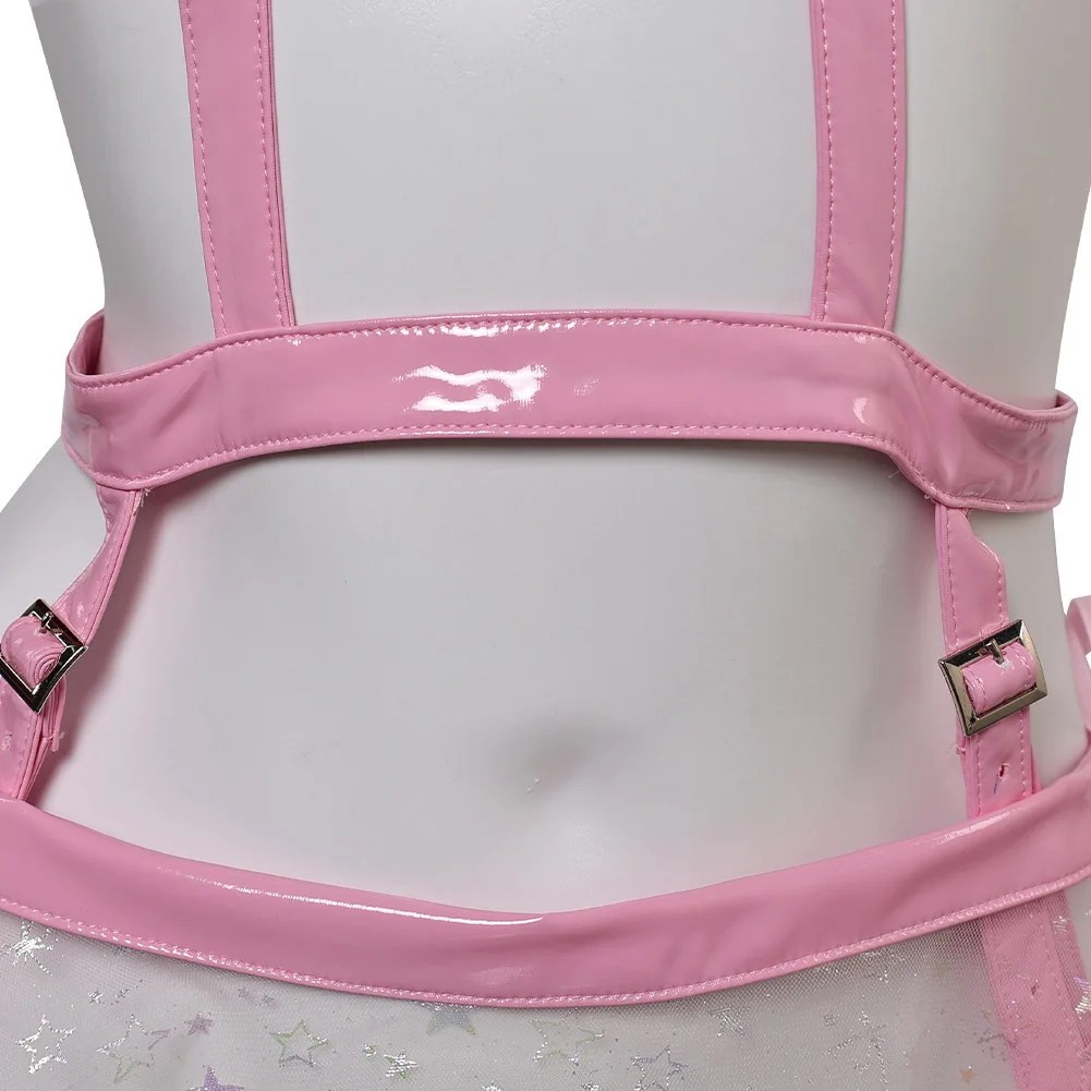 Aerith Pakaian Dalam Seksi Wanita Anime Game Final Cosplay Fantasy VII Fantasia Kalung Mantel Untuk Dewasa Kostum Penyamaran Pakaian Halloween