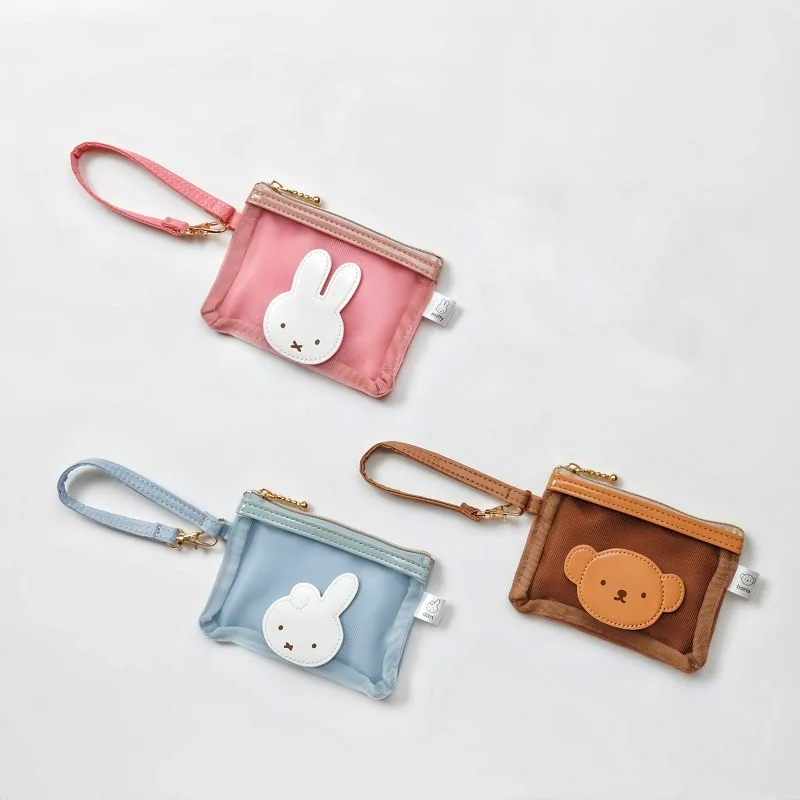 

Горячая мультяшная серия Miffy, сетчатая тканевая сумка для творчества, милая портативная сумка для хранения, подарки для мальчиков и девочек