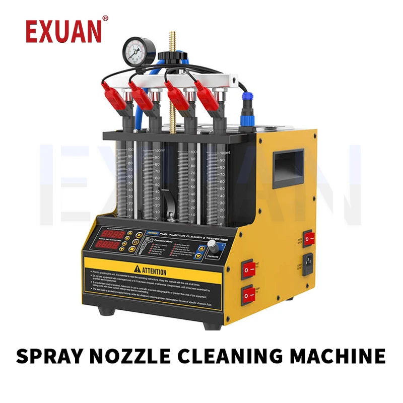 Car And Motorcycle Fuel Injector Cleaning Machine Ultrasonic Washing Machine Testing Direct Injection Carbon Removal Cylinder