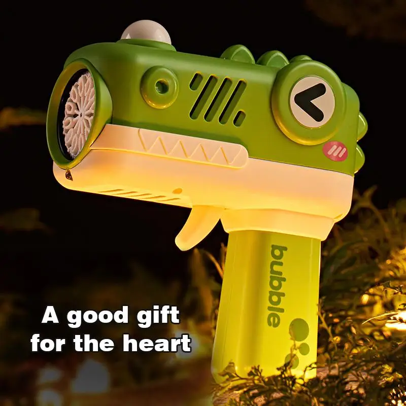 Bubble Gun Elektrische Automatische Leuke Cartoon Bubble Machine Kids Speelgoed Voor Jongens Meisjes Outdoor Bruiloft Speelgoed Kinderen Kerstcadeaus