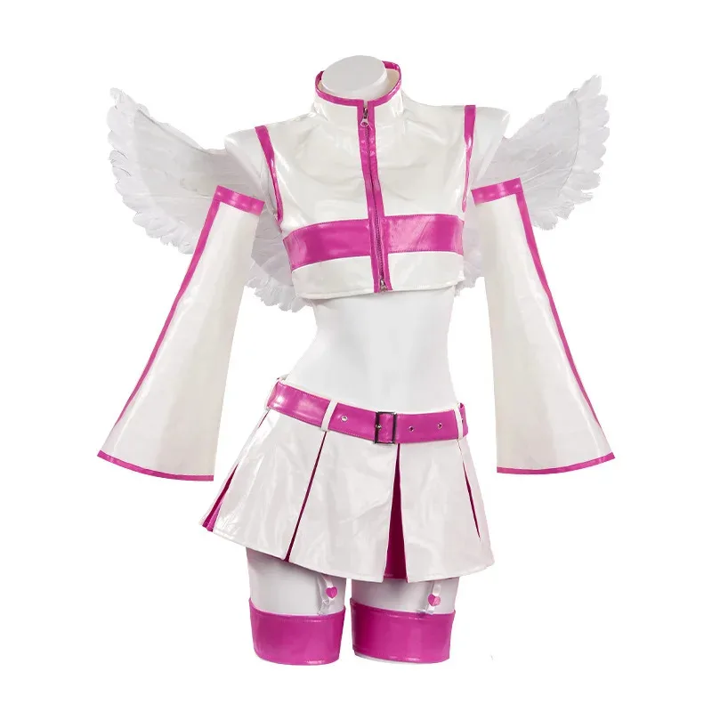 Anime 2.5 dimensional sedation lacquer sweet cool set with wings lilysa Amano liliel cosplay costume Halloween party women props