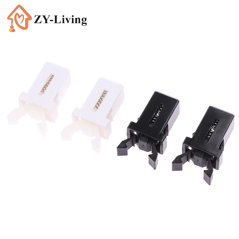 20Pcs Trash Can Black White Plastic Lock Self-Locking Switch Replacement Catch Compatible Touch Lid Bin Latch Repair Clip