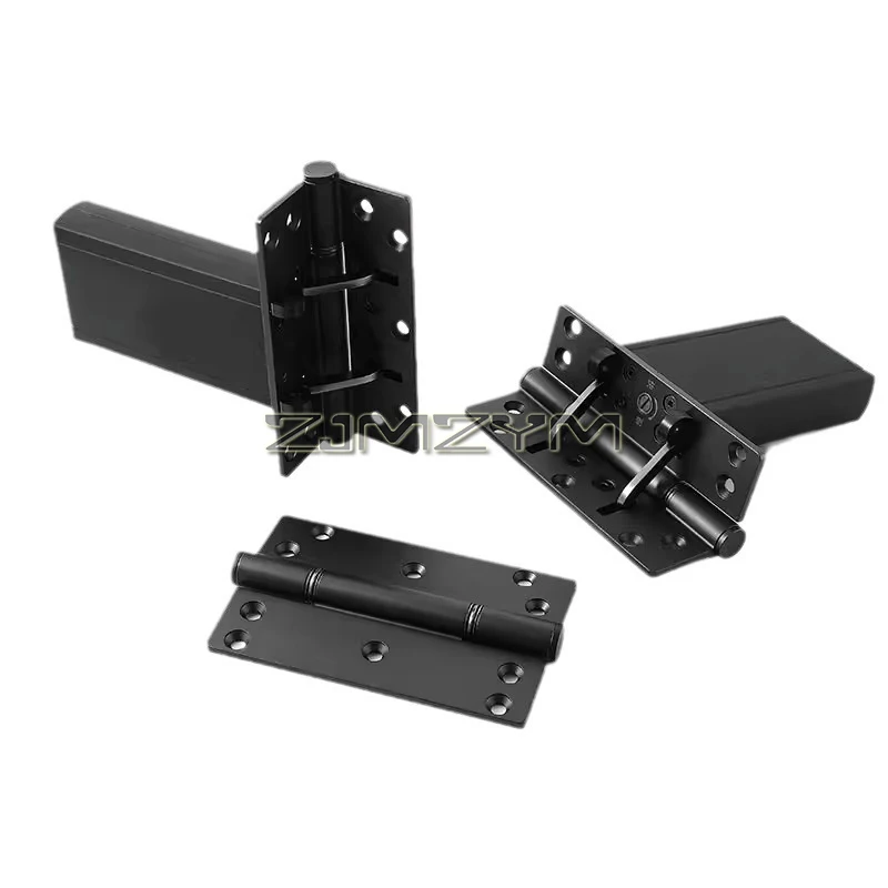 

1 Set Self-Closing Door Hinge Hydraulic Automatic Door Closer Hidden Door Hinge/Invisible Door Silent Door Hinge, Black