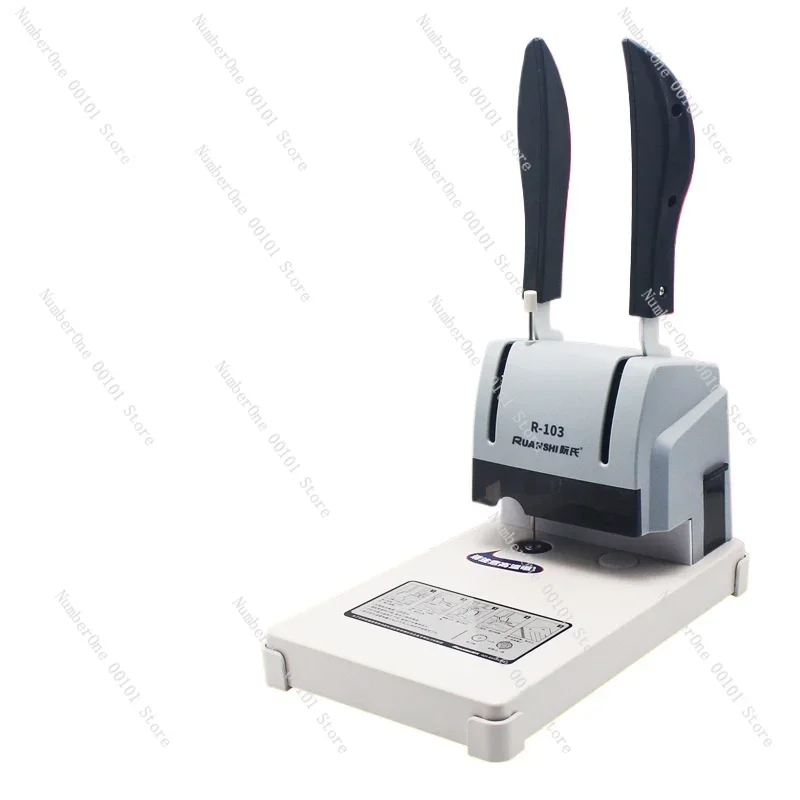 

Ruan's R-103 binding machine, financial accounting, bookkeeping bills, manual voucher punching machine, hot melt riveting