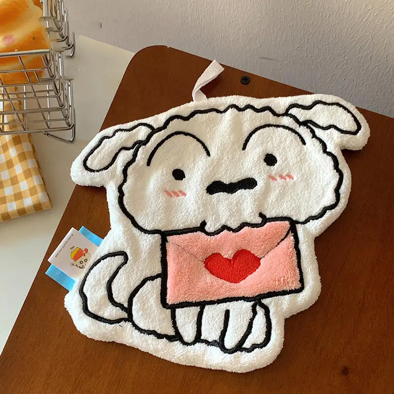 Kawaii Crayon Shin-Chan Anime Handtuch Niedliches Cartoon Badezimmer Handtuch Wasseraufnahme Schnell trocknend Hände abwischen Handtuch Weihnachtsgeschenke