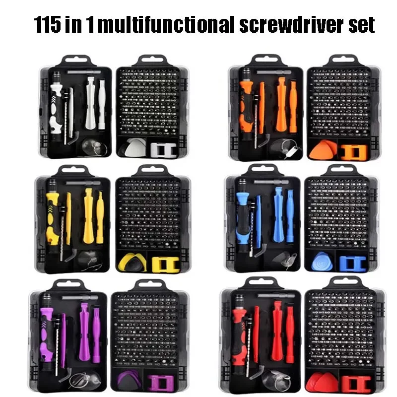 

115 in 1 Screwdriver Set Clock Computer Mobile Phone Disassembly and Repair Screwdriver Multi-Function Professional Repair Tool