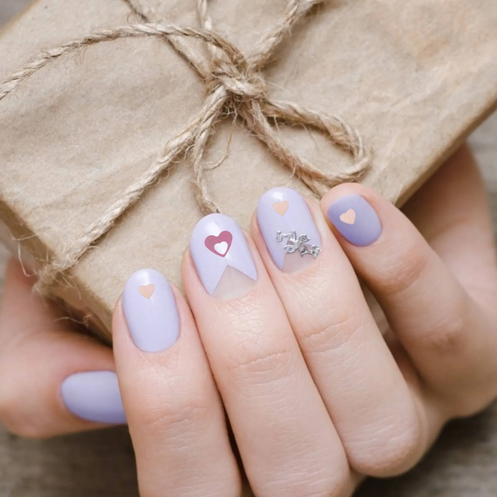 

2 коробки блесток для дизайна ногтей в форме сердца, нежные блестки для маникюра ко Дню святого Валентина, маленькие аксессуары, блестящие блестящие элементы