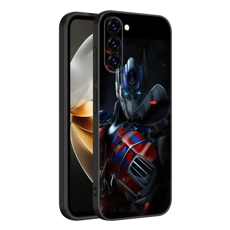 Transformers Autobot Case For Samsung Galaxy S23 S21 S20 FE S24 S22 Ultra S10E S10 S9 S8 Plus Black Silicone Cover