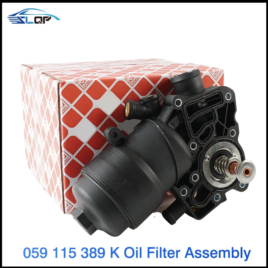

059115389K Engine Oil Filter Thermostate Housing For A6 A7 A8 Q5 Q7 S8 Touareg Touareg EA839 3.0T 059115389P 6-cylinder