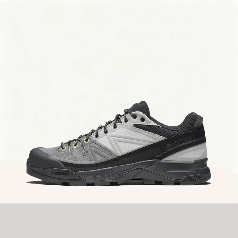 Salomon X-ALP LTR Stylish Two-Tone High-Performance Durable Cushioned Low-Top Hiking Shoes (Unisex)  -  Black/Gray 478058