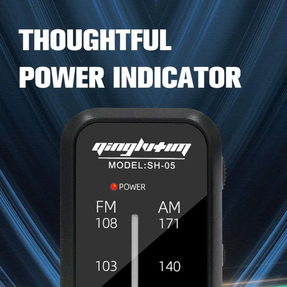 Radio tascabile Mini walkman Radio AM FM Radio portatili stereo a mano Musica portatile Playe Batterie AAA con cuffie