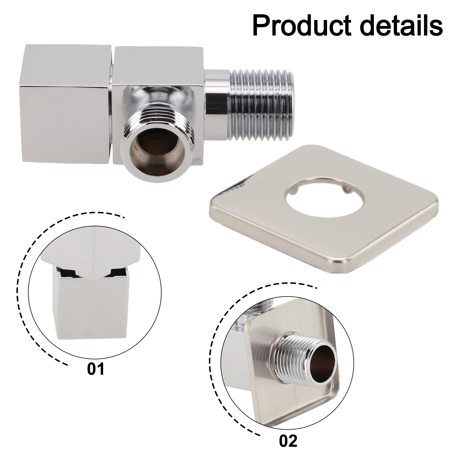 

For Low Medium High Water Pressure System Triangle Valve Male Thread 0.8 MPa 1Pc Anti-Rust Copper Easy Operation