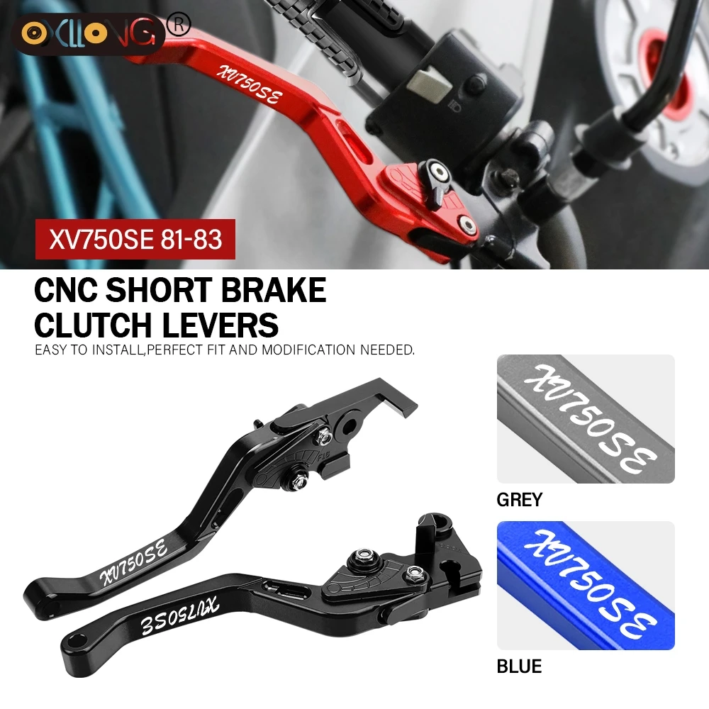 

CNC Aluminum Motorcycle Short Brake Clutch Levers Accessories Parts For YAMAHA XV750SE 1981 1982 1983 XV 750SE