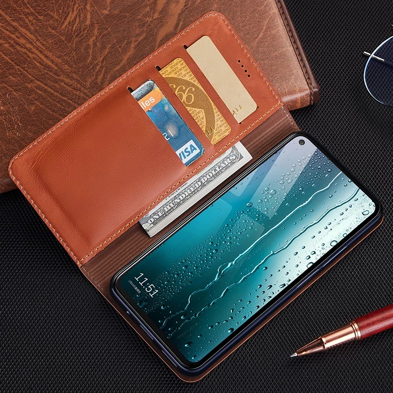 

Luxury Babylon Genuine Leather Phone Case For XiaoMi Poco C3 C31 X2 X3 GT Pro M5S m5 X3 NFC C40 India Magnetic Flip Cover Wallet