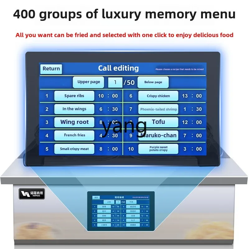 Friggitrice da banco con sollevamento automatico temporizzato commerciale CX