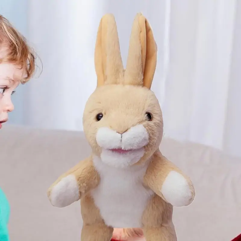 دمى اليد للأطفال الصغار الكرتون الحيوان الدمى دمية يد لعبة مضحك محشوة ألعاب حيوانات الدمى ألعاب من نسيج مخملي للأطفال الأولاد