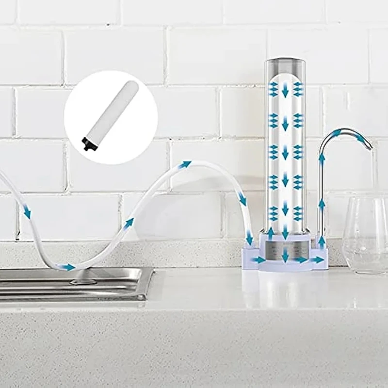 Elementi del purificatore della brocca multifunzionale strumento della candela filtro Pur elementi filtranti in ceramica robusti parti in plastica da pollici