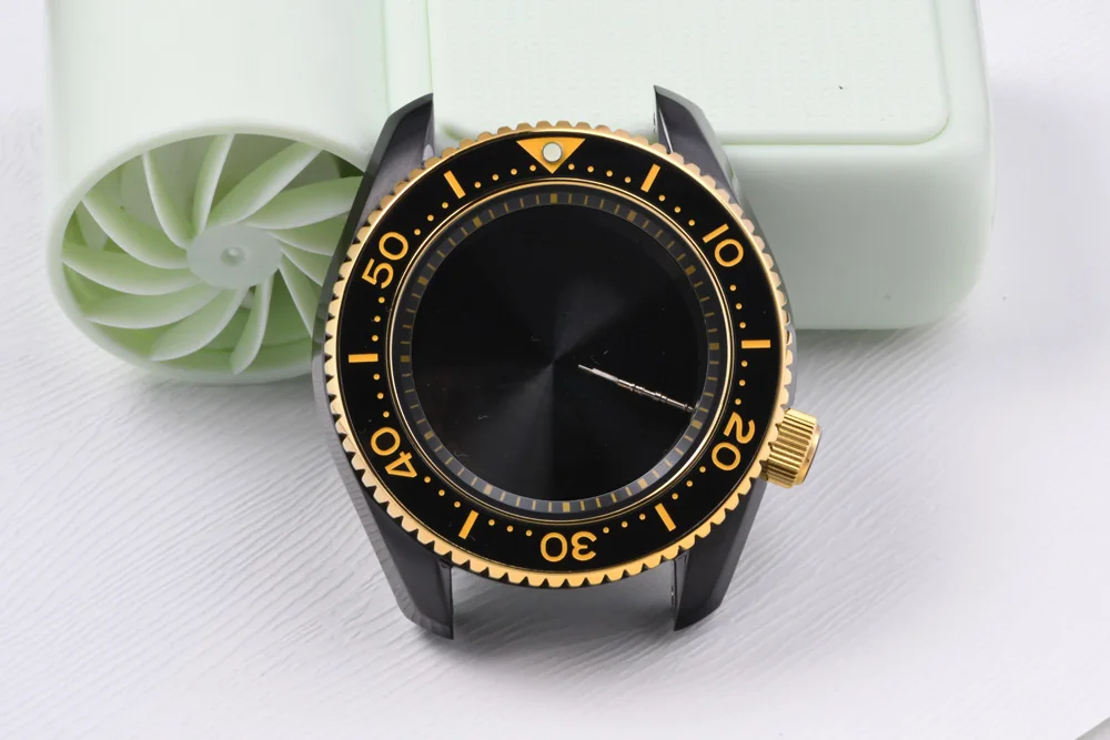 MM300 3,8 Uhr Uhrengehäuse Stahlgehäuse Leuchtendes Saphirglas Taucheruhr für NH35/NH36 Automatikwerk Uhrenzubehör – Detail 1